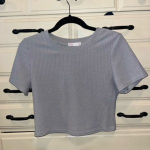 Ribbed crop top